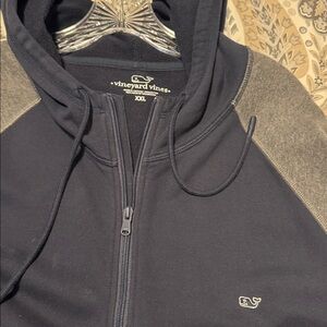 Vineyard Vines Dark Blue and Charcoal Hoodie